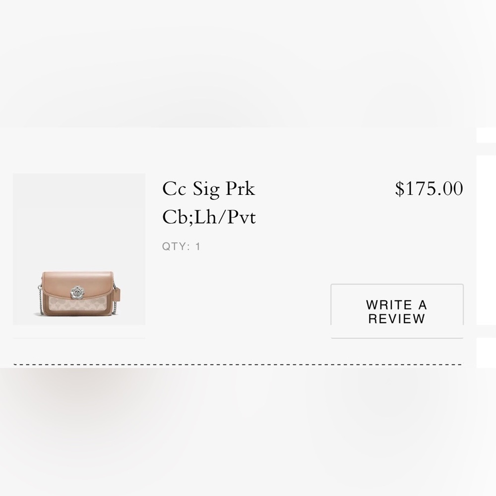 Coach Clutch Crossbody tan